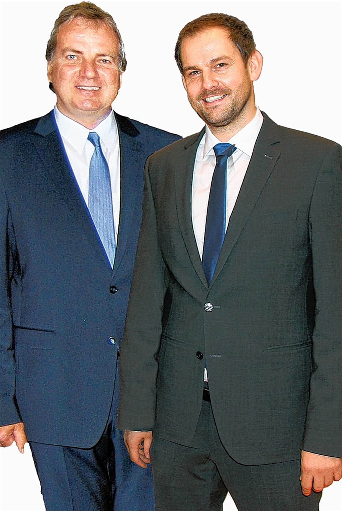 Groß gewachsen: Heinz-Peter Hopp (li.) und Bastian Rosenau.Fotomontage: mt/Kruse