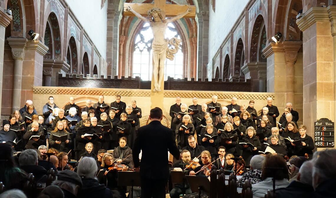 Große Gefühle: Aufführung der Johannespassion in der Klosterkirche. Foto: Bastian