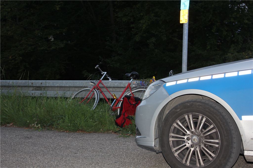 Großeinsatz in der Kanalstraße in Enzberg: Am Dienstagabend, kurz vor Einbruch der Dunkelheit, stürzt ein Mann die Böschung hinab in den Kanal. Foto: Recken