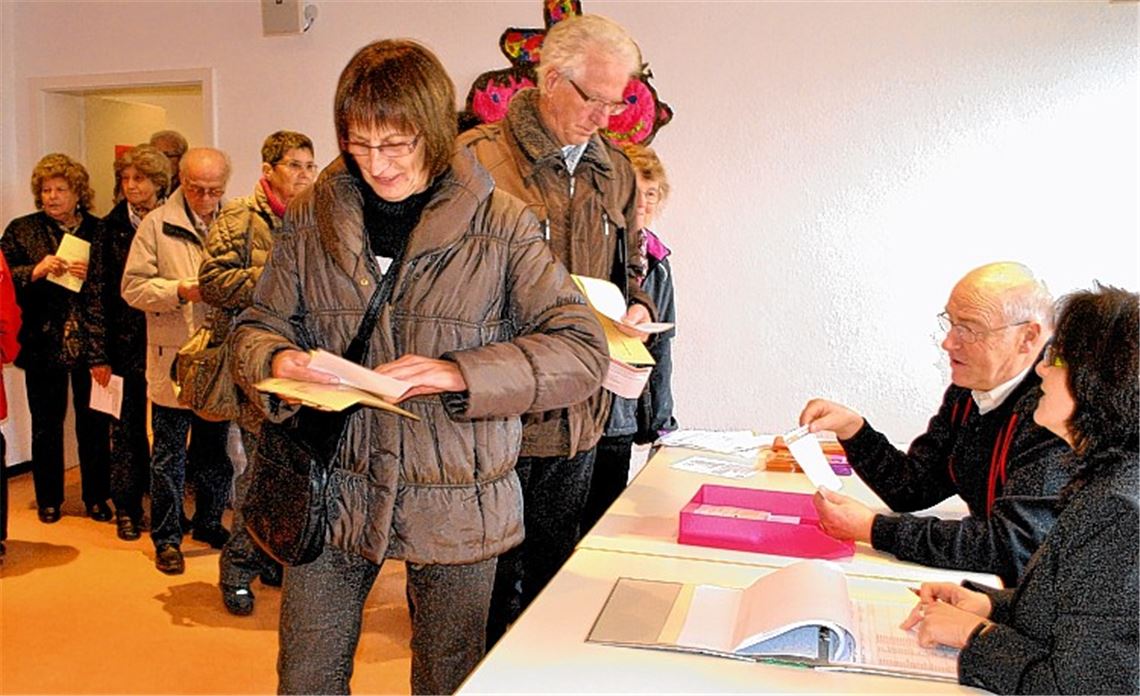Großer Andrang gestern im evangelischen Gemeindehaus in Enzberg.