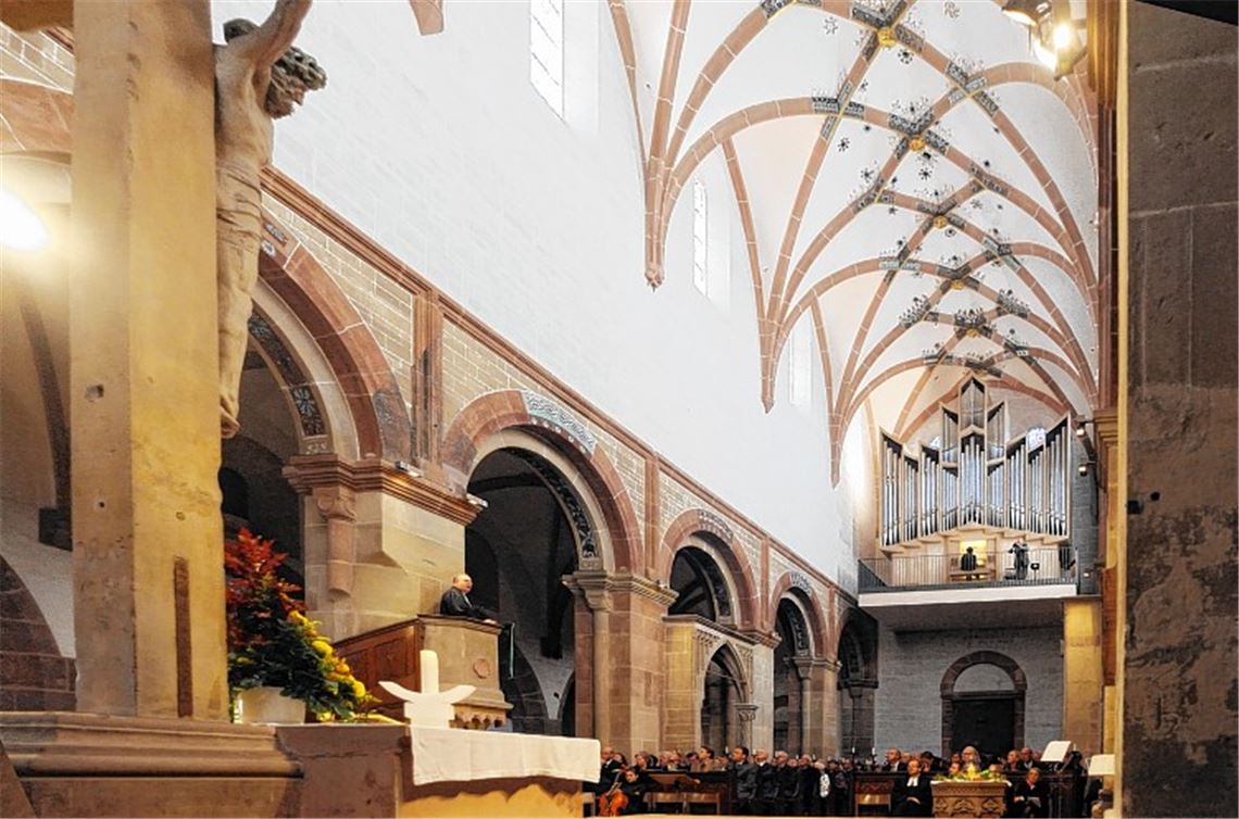 Großer Tag für Maulbronn: In der sanierten Klosterkirche entfaltet beim sonntäglichen Festgottesdienst die neue Grenzing-Orgel ihre ganze klangliche Pracht.