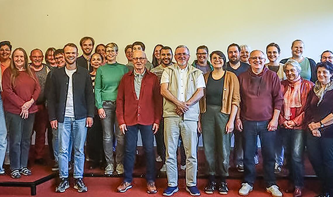 Gruppenbild von der Gründungsversammlung des neuen Vereins „ZaiTRaum“ in Zaisersweiher. Foto: privat