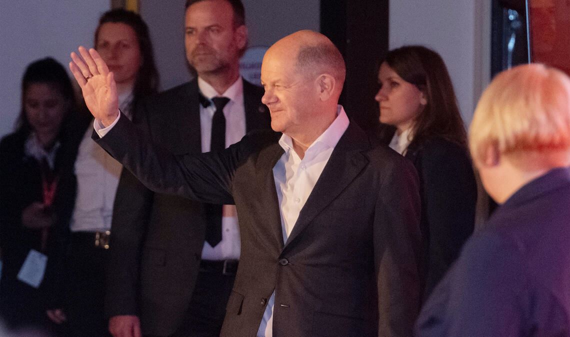 Gruß an Ispringen und den Enzkreis: Bundeskanzler Olaf Scholz. Foto: Fotomoment