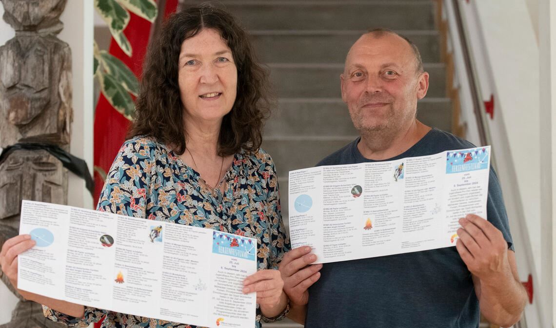 Gudrun Gallus und Viktor Hansch vom Jugendhaus ProZwo. Foto: Fotomoment