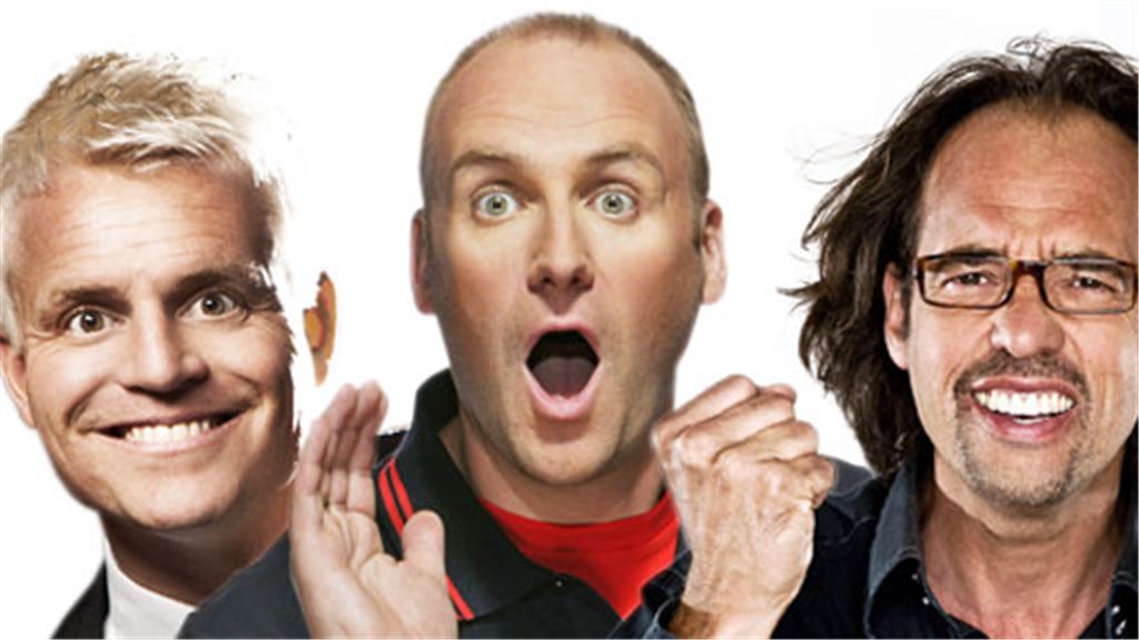 Guido Cantz, Comedy-Star Andreas Müller und Christoph Sonntag zu Gast beim SWR Sommerfestival. Copyright: SWR