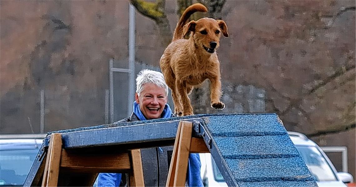 Gundula Przybilla hat gut lachen: Puntik löst alle Aufgaben fehlerlos. Foto: Heintel
