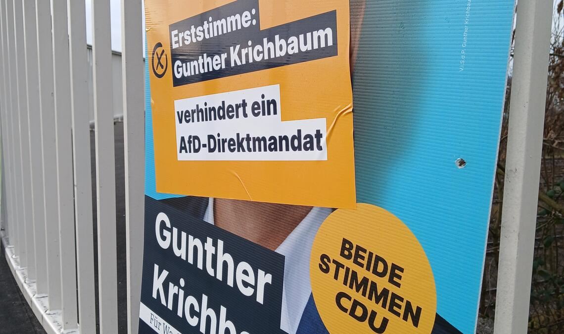 Gunther Krichbaum hat sich gegen Diana Zimmer von der AfD durchgesetzt. Foto: Fotomoment
