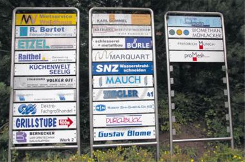 Gut belegt: Im Gewerbegebiet Waldäcker hat sich eine Vielzahl erfolgreicher Unternehmen aus unterschiedlichsten Branchen angesiedelt. Das Problem: Der Platz für Neulinge wird knapp. Foto: Disselhoff