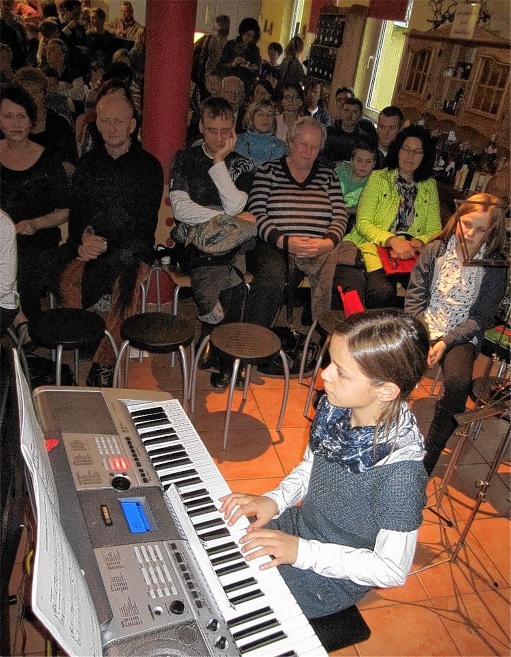 Gut besucht ist das Konzert der Ötisheimer Musikschule conTakt Musik-Point.