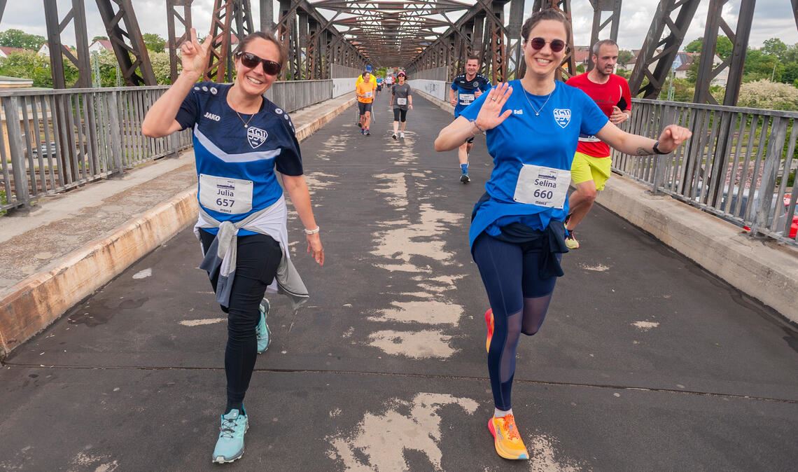 Gute Laune ist auf der Strecke ständig präsent.