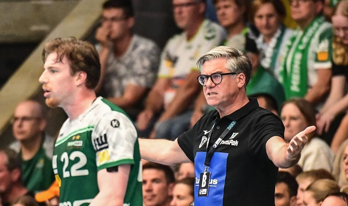 HSG-Coach Runar Sigtryggsson, früher Spieler in Göppingen. war am Ende enttäuscht.
