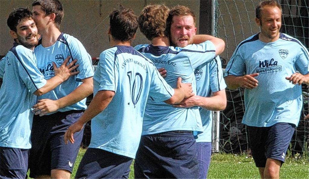 Halbe Miete: Mühlhausen geht nun mit drei Punkten Vorsprung auf den Relegationsplatz, aber der deutlich schlechteren Tordifferenz gegenüber dem dort rangierenden SV Sternenfels, in den letzten Spieltag. Obendrein hat man gestern auch das spielfreie Großglattbach überholt. Archivfoto: Eigner