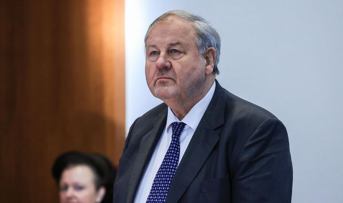 Hanno Berger im Bonner Strafprozess 2022.