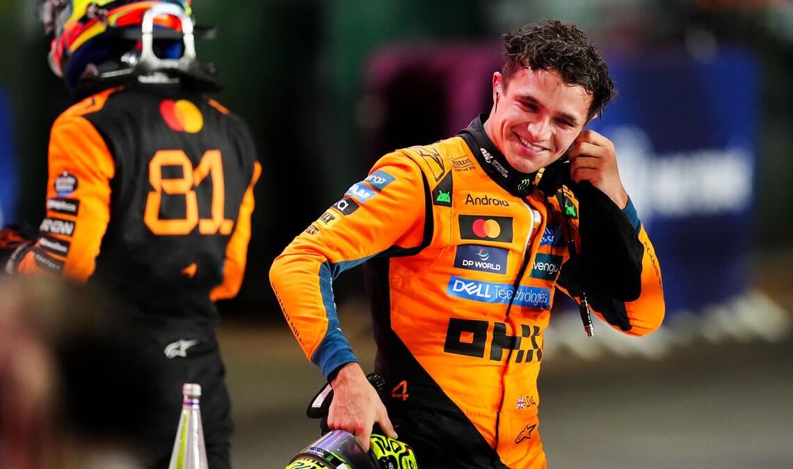 Hat Lando Norris nach dem Rennen in Katar auch gut lachen?