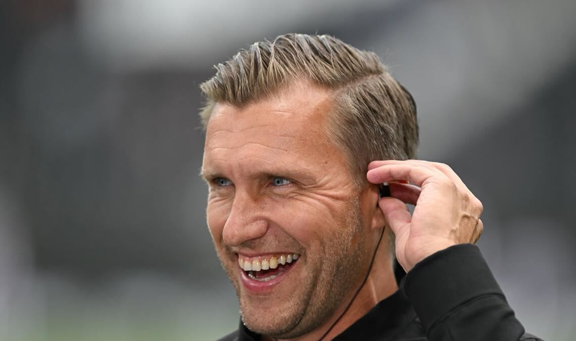 Hat derzeit gut lachen: Eintracht Frankfurts Sportvorstand Markus Krösche.