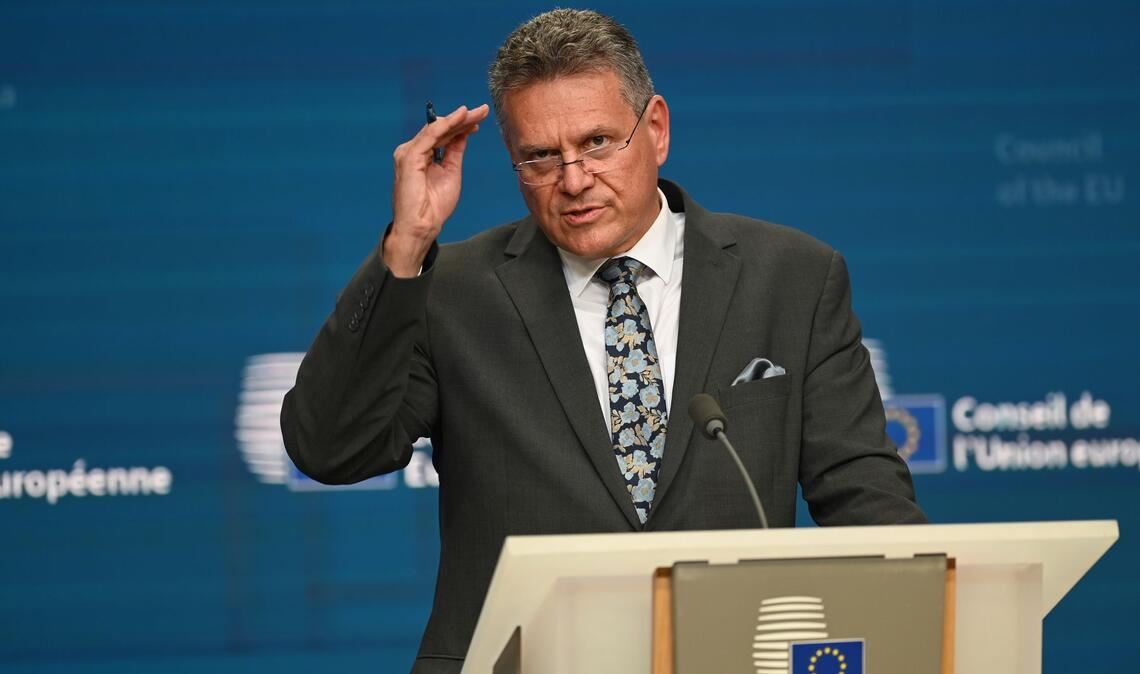 Hat hart um das Abkommen gekämpft: EU-Kommissar Maros Sefcovic. (Archivbild)