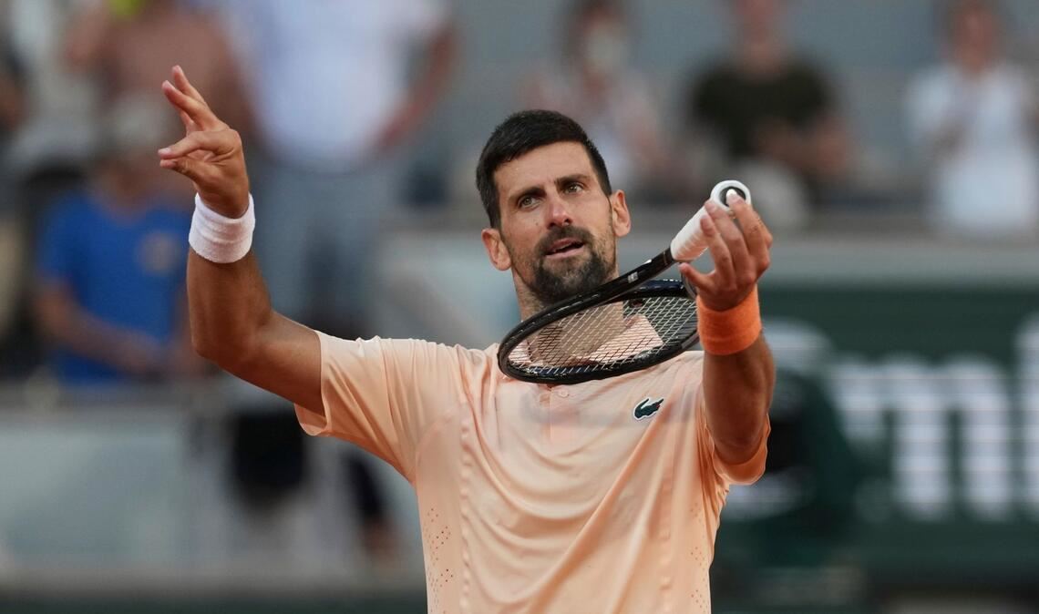 Hat in Paris sichtlich gute Laune: Novak Djokovic.