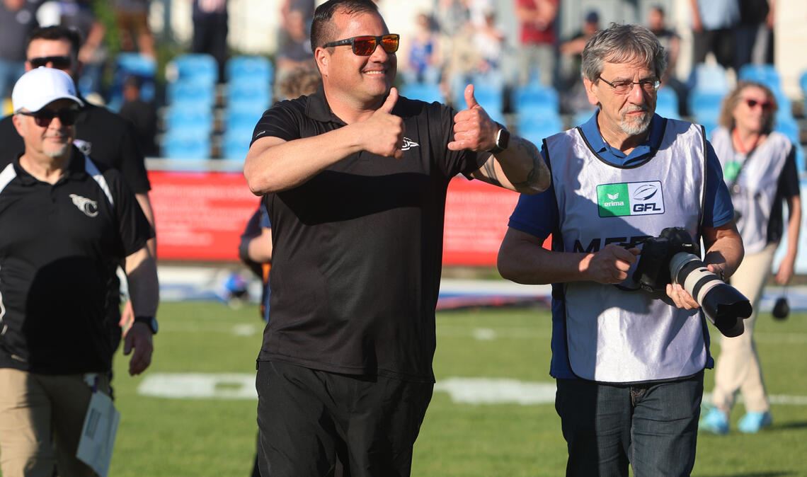 Headcoach Michael Lang freut sich auf die kommenden Aufgaben seiner Wilddogs.