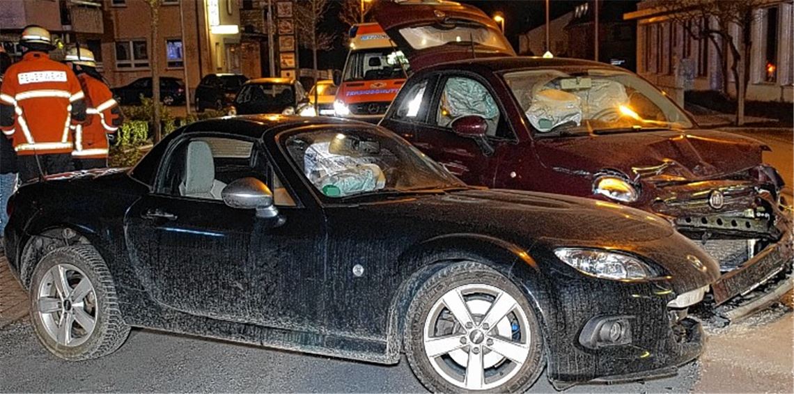 Heftiger Zusammenprall