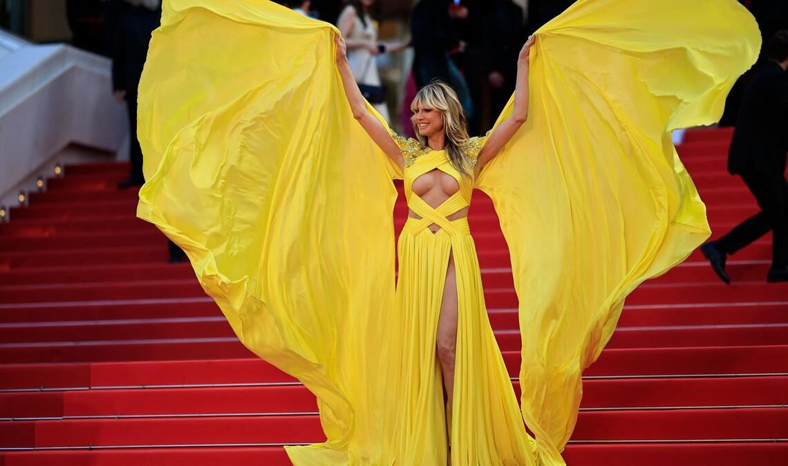 Heidi Klum am Mittwoch bei den Filmfestspielen in Cannes.