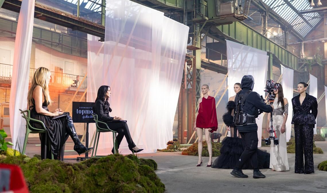 Heidi Klum mit Designerin Maria Koch.