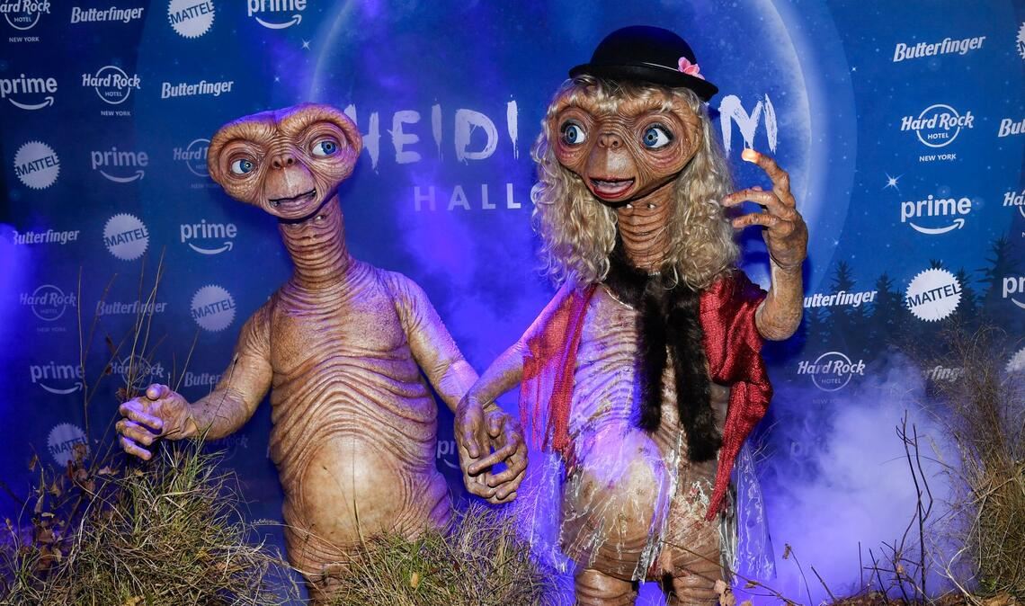 Heidi Klum und Tom Kaulitz verkleideten sich 2024 als Außerirdische. (Archivfoto)