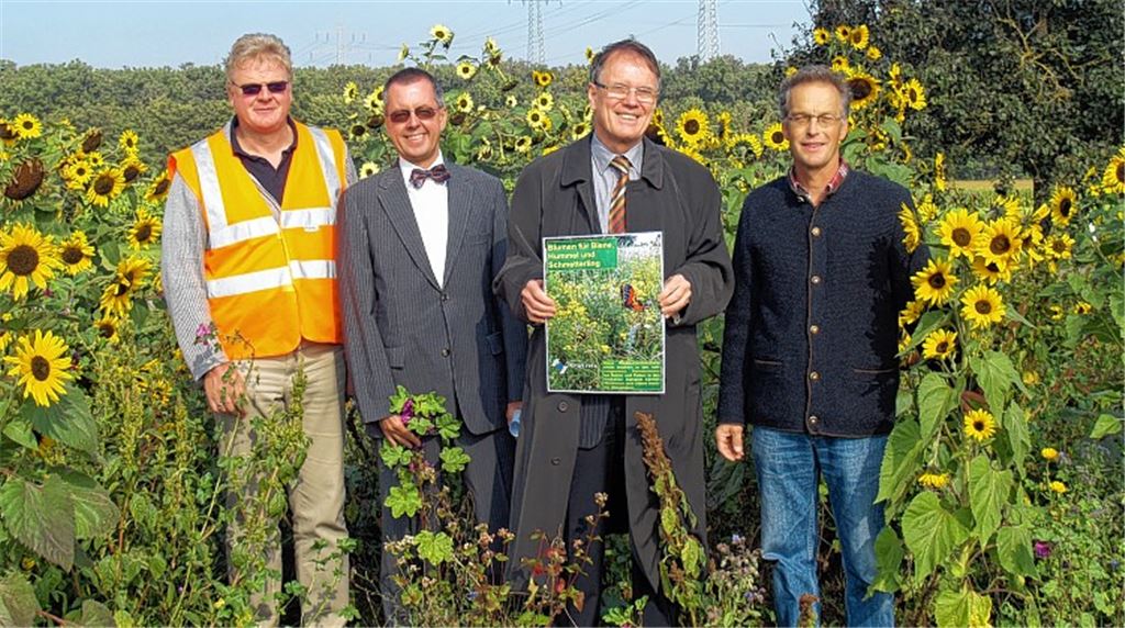 Heinrich Elwert (v.li.), Wolfgang Herz, Karl-Heinz Zeller und Bernhard Reisch.