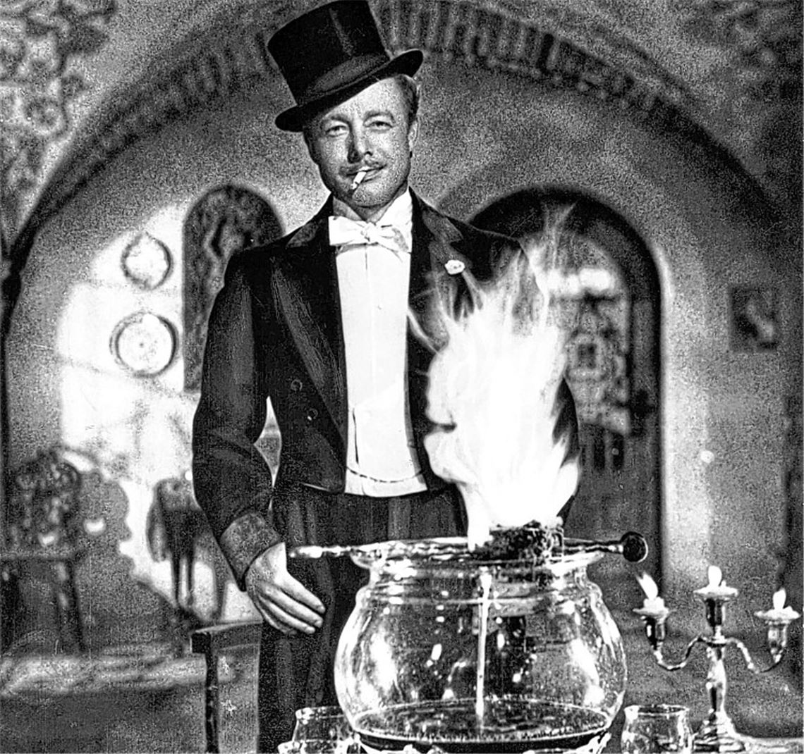 Heinz Rühmann in „Feuerzangenbowle“. Foto: p