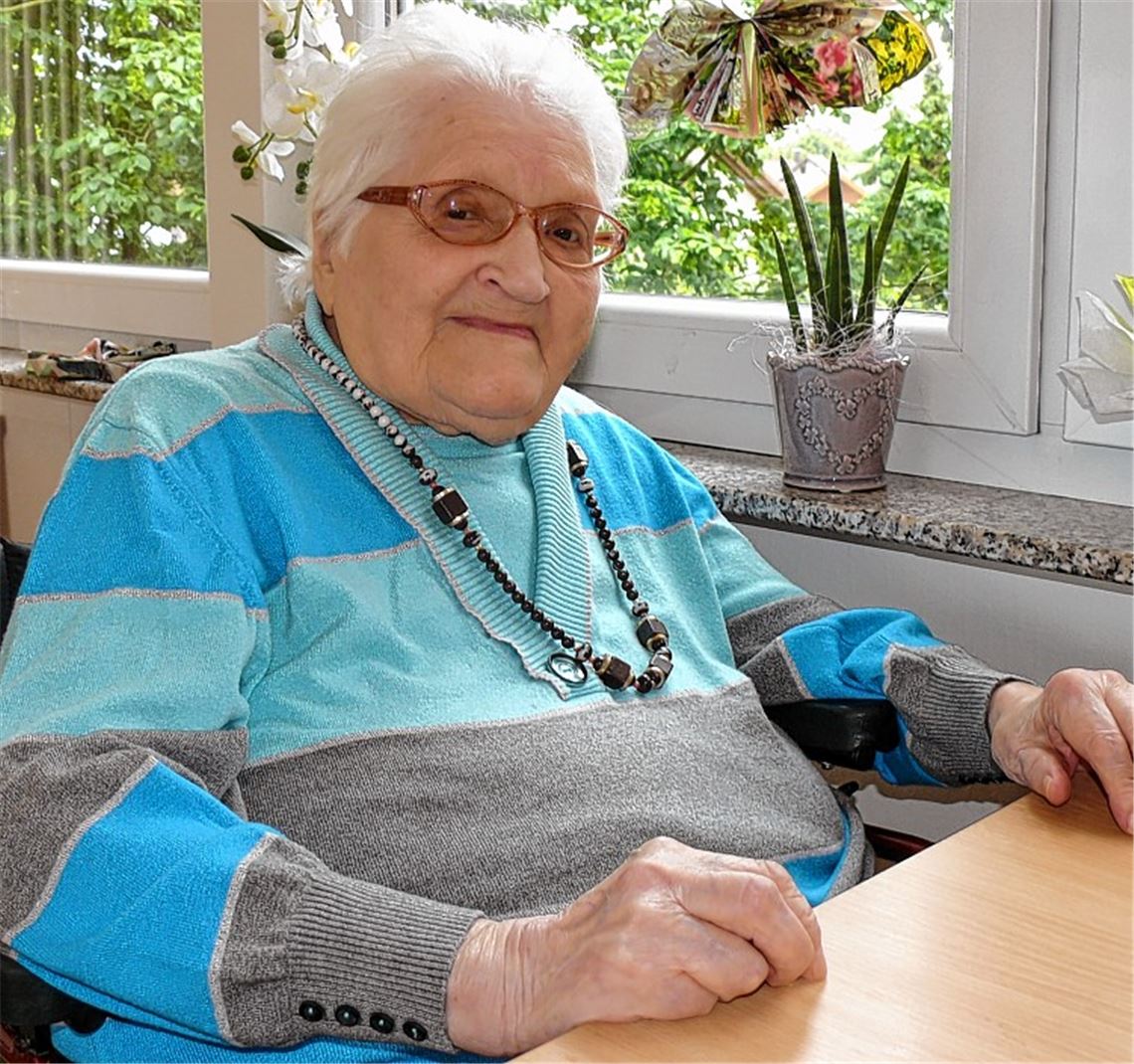Helene Weiser ist 100 Jahre alt. Foto: Dietrich