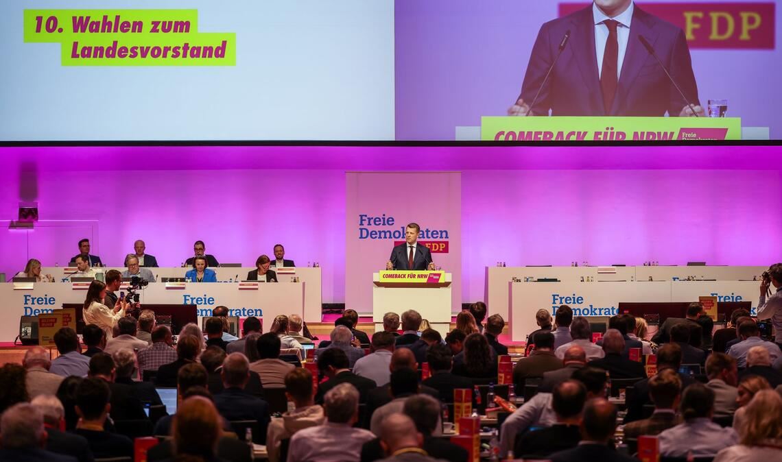 Henning Höne bekommt vom Parteitag Rückenwind für seine Kandidatur um den Bundesvorsitz.