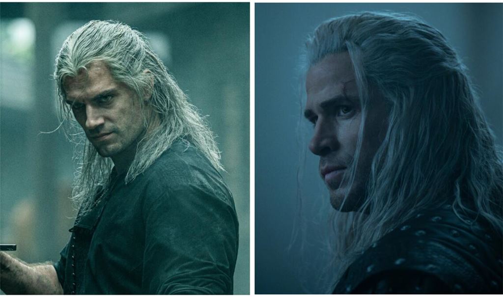 Henry Cavill (l.) übernahm die Rolle des "Witchers" in den ersten drei Staffeln, nun übernimmt Liam Hemsworth.