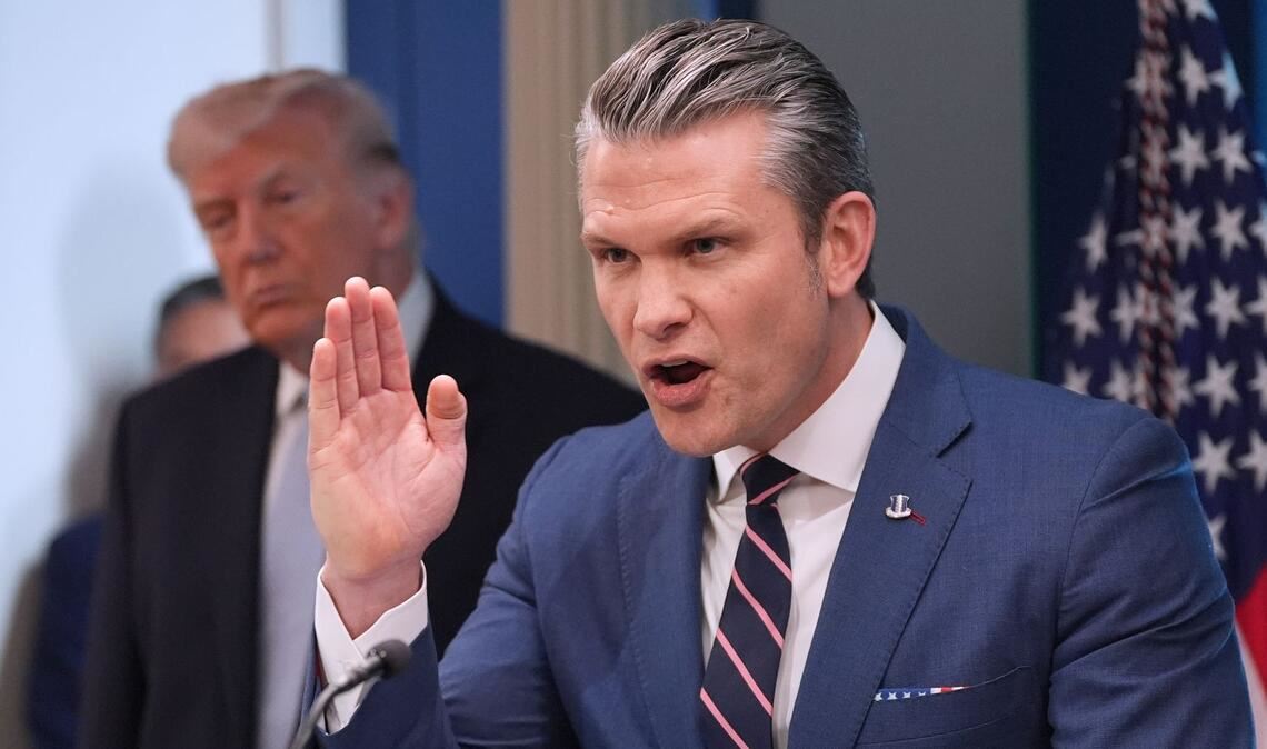 "Heute wird – auf Anweisung des Präsidenten – der größte Umfang an Angriffen seit Beginn des Einsatzes geflogen" - sagt US-Verteidigungsminister Pete Hegseth.