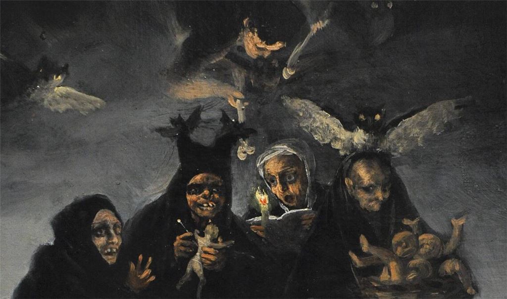 Hexensabbat, Gemälde von Francisco de Goya, um 1797/98.