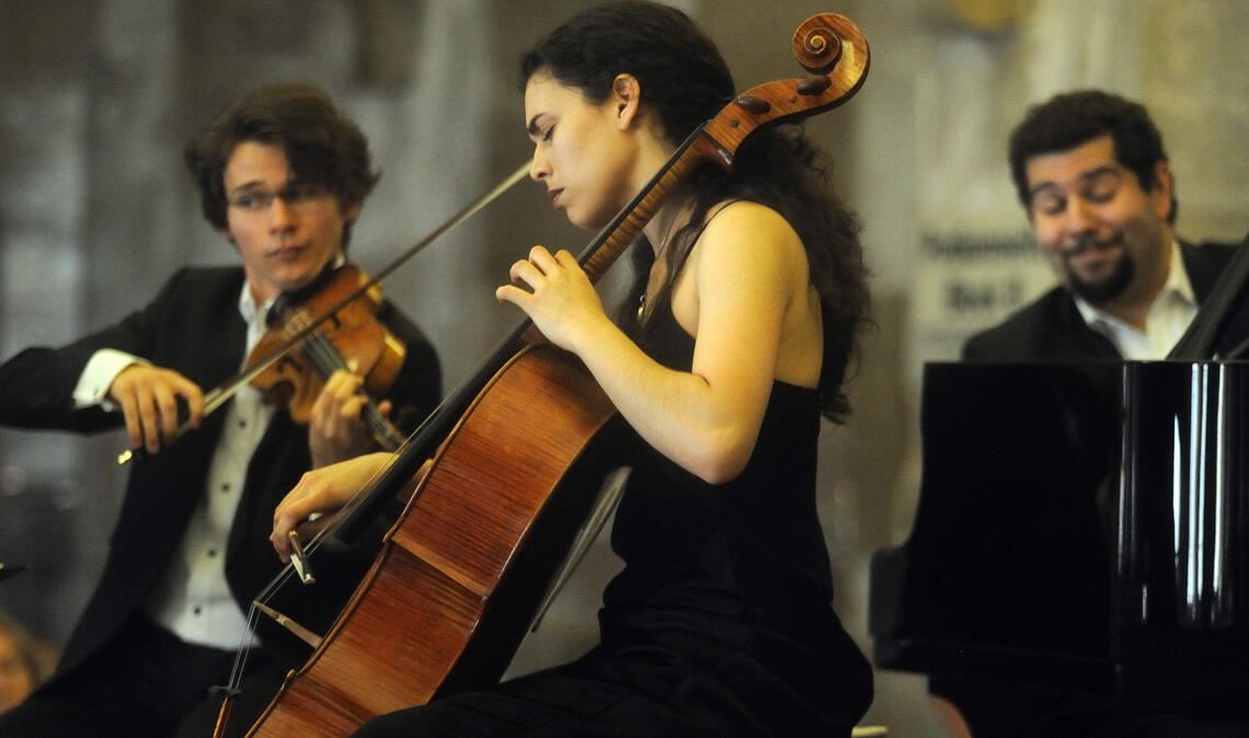 Hier eine Szene aus der jüngeren Vergangenheit der Konzertreihe, die das Mercurius Trio zeigt. Archivfoto: Fotomoment