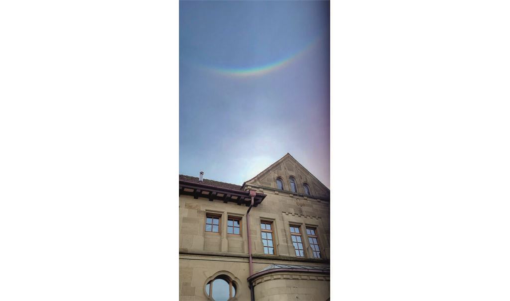 Himmelsschauspiel über dem ehemaligen Maulbronner Stadtbahnhof. Foto: Wolfgang Haalboom
