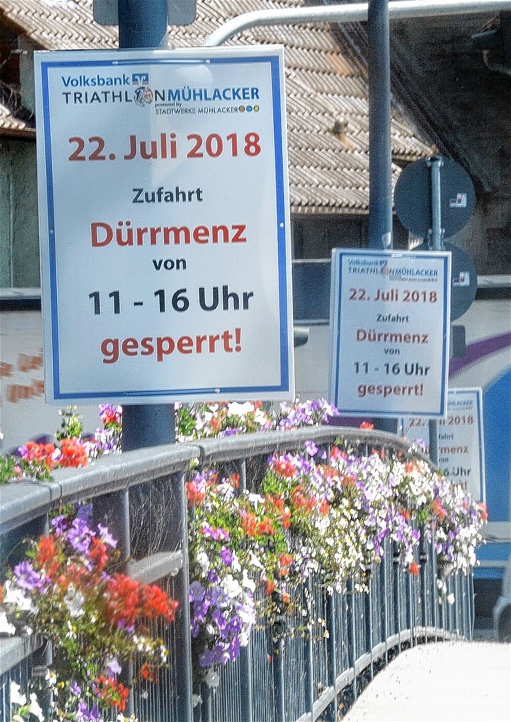 Straßen wegen Triathlon gesperrt