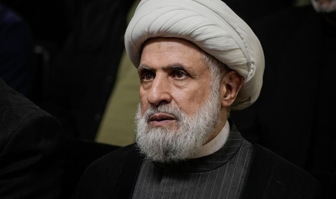 Hisbollah-Chef Naim Kassim lehnt die Entwaffnung seiner Miliz ab. (Archivbild)