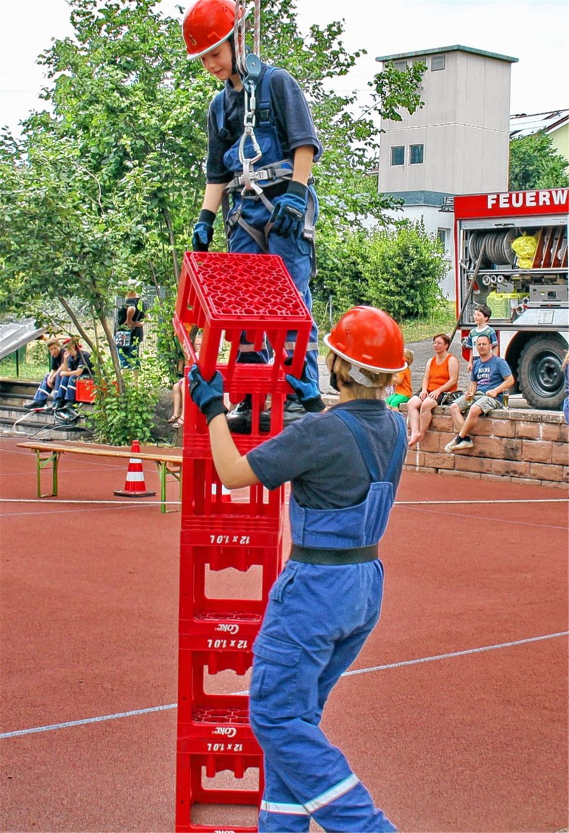 Hoch hinaus: Vielfältige Aufgaben erwarten die Mitglieder der Jugendfeuerwehren.