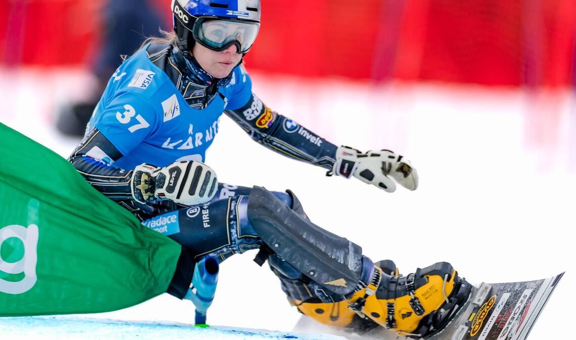 Holt Ester Ledecka auf dem Snowboard das dritte Olympia-Gold in Serie?