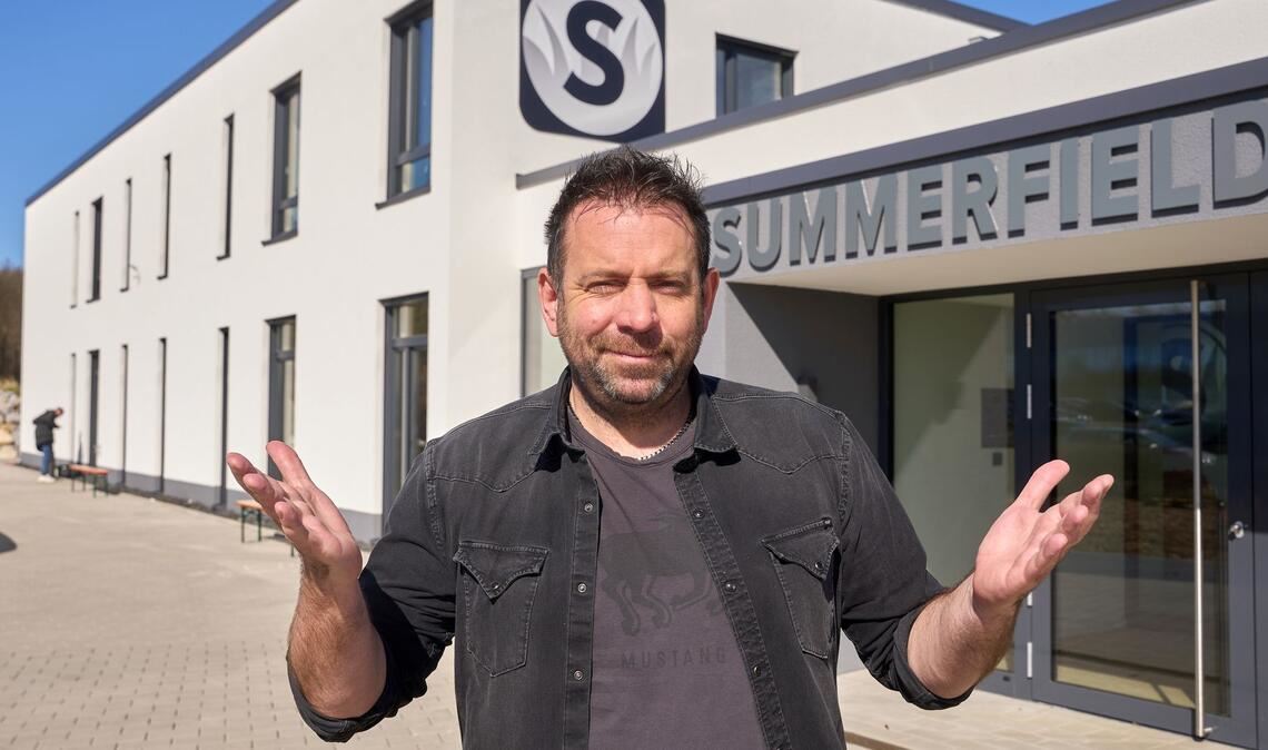 Ikke Hüftgold privat: Plattenfirma und Gartenbaucenter. (Archivbild)