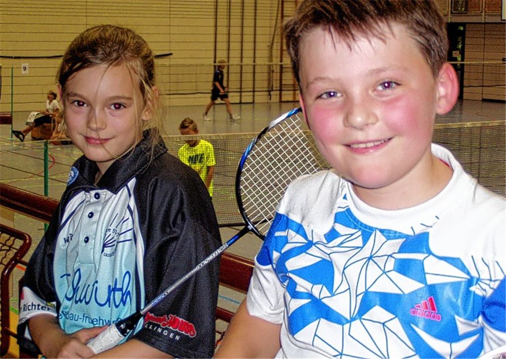 Illingens Turniereinsteiger Selina Tippner und Kai Schaarschmidt (beide U11). Foto: privat