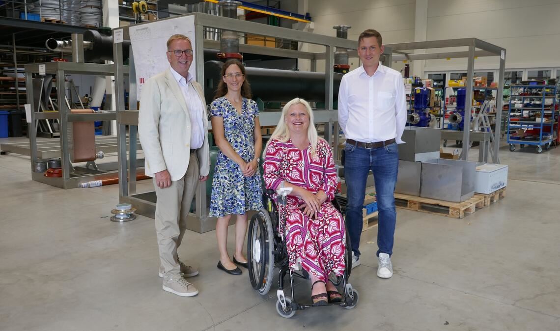 Im Austausch: Jochen Protzer, Katharina Bilaine, Stephanie Aeffner und Adrian Heidinger (v.li.). Foto: Lutz/Büro Aeffner