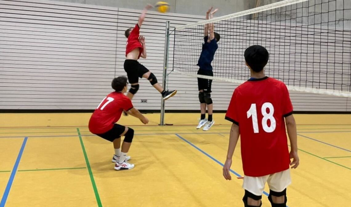 Im Bild sind die Youngster Felix Zhang, Noah Medaric, Theo Mast und Marvin Sing in Aktion zu sehen. Foto: privat