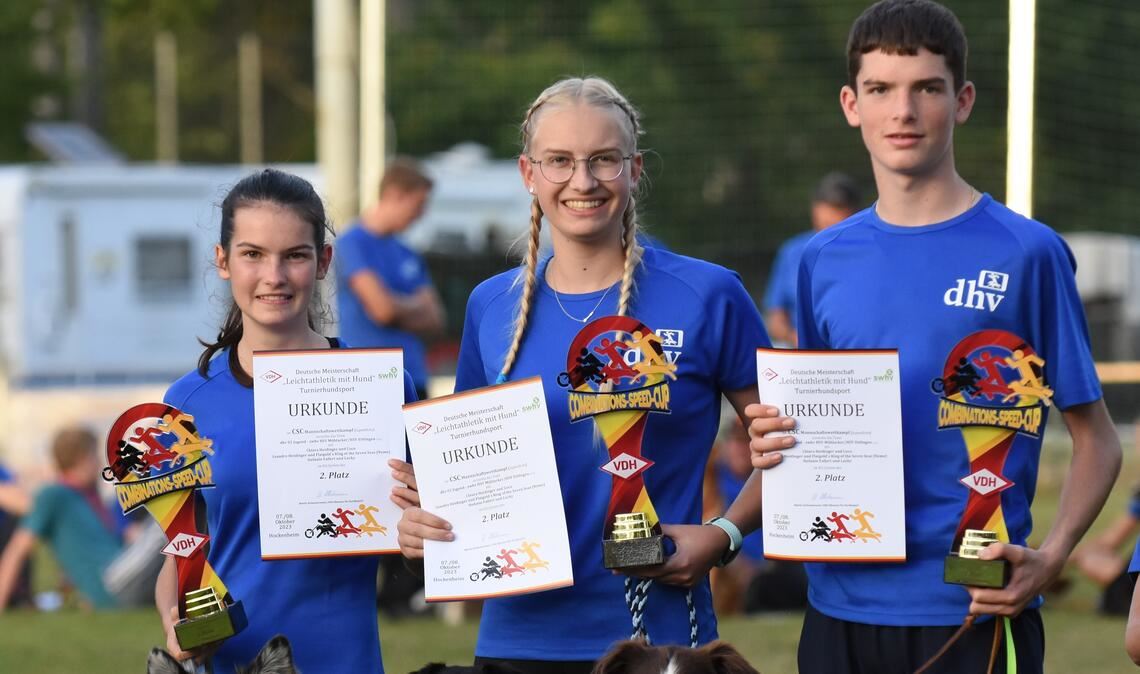 Im CSC-Staffelwettbewerb belegt das HSVM-Team den zweiten Platz. Fotos: privat