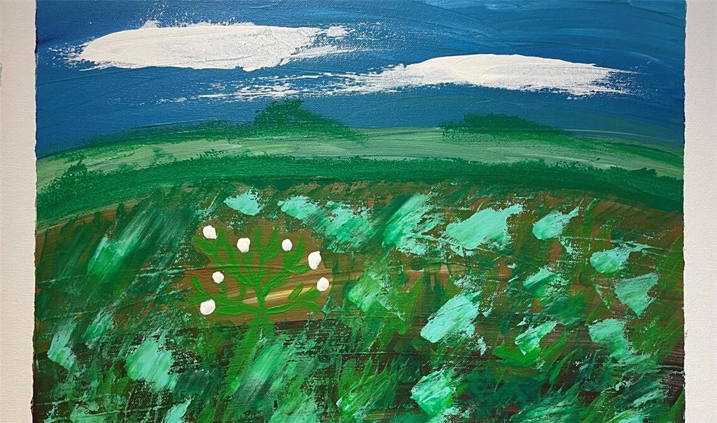 „Im Garten“ von Simone Hirsch. Foto: privat