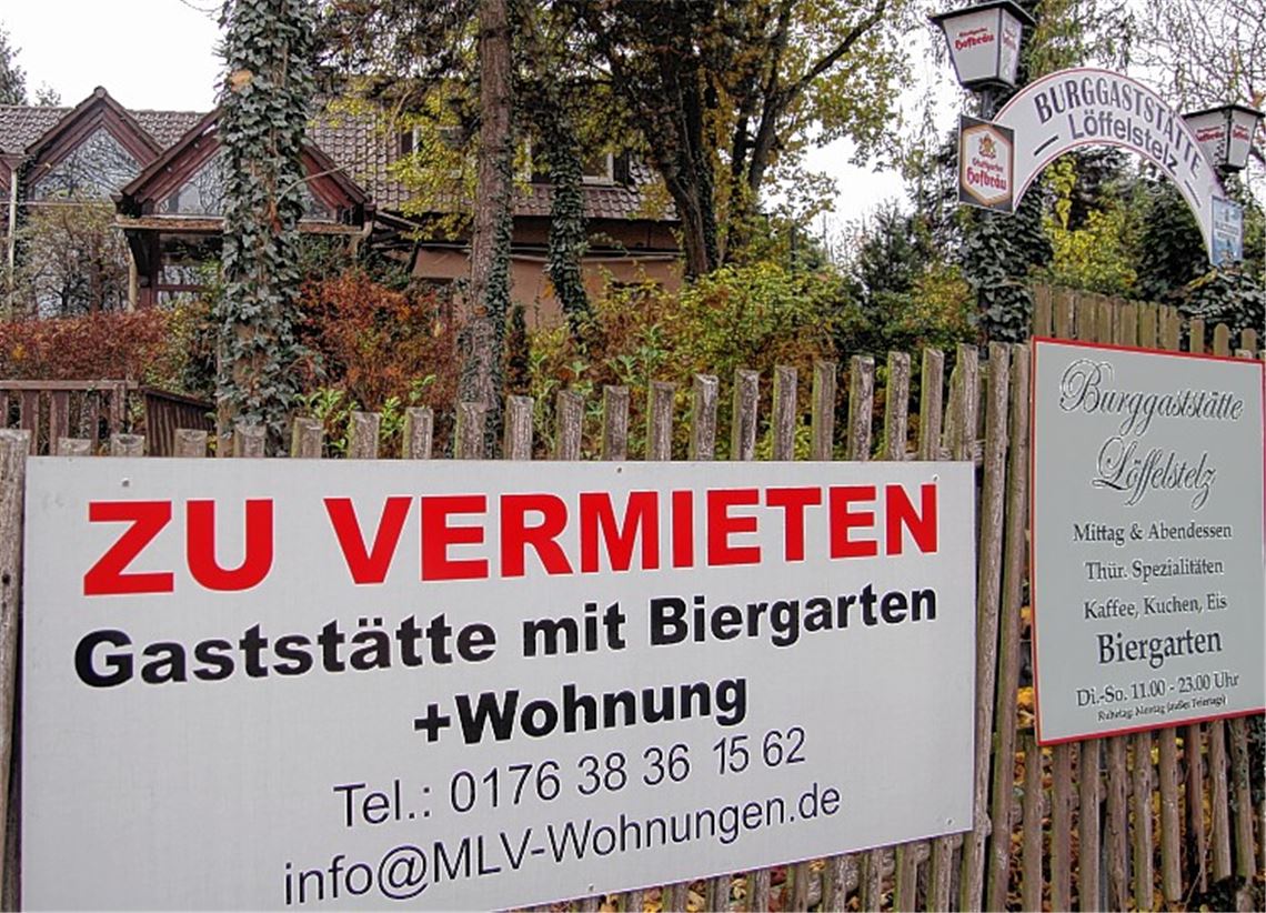 Burg-Gastronomie soll weiterleben Burg-Gastronomie soll weiterleben