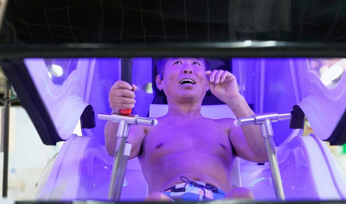 Im Hightechland Japan gibt es jetzt eine Waschmaschine für Menschen.