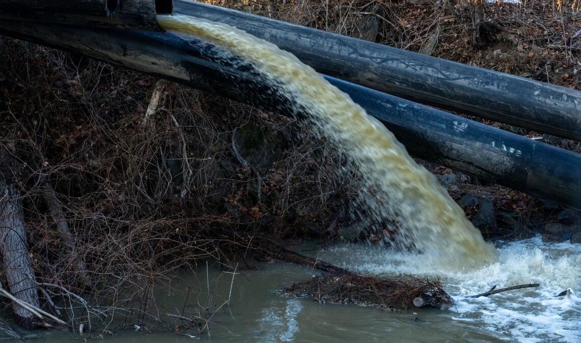 Im Januar kam es zu dem Bruch in der Leitung.