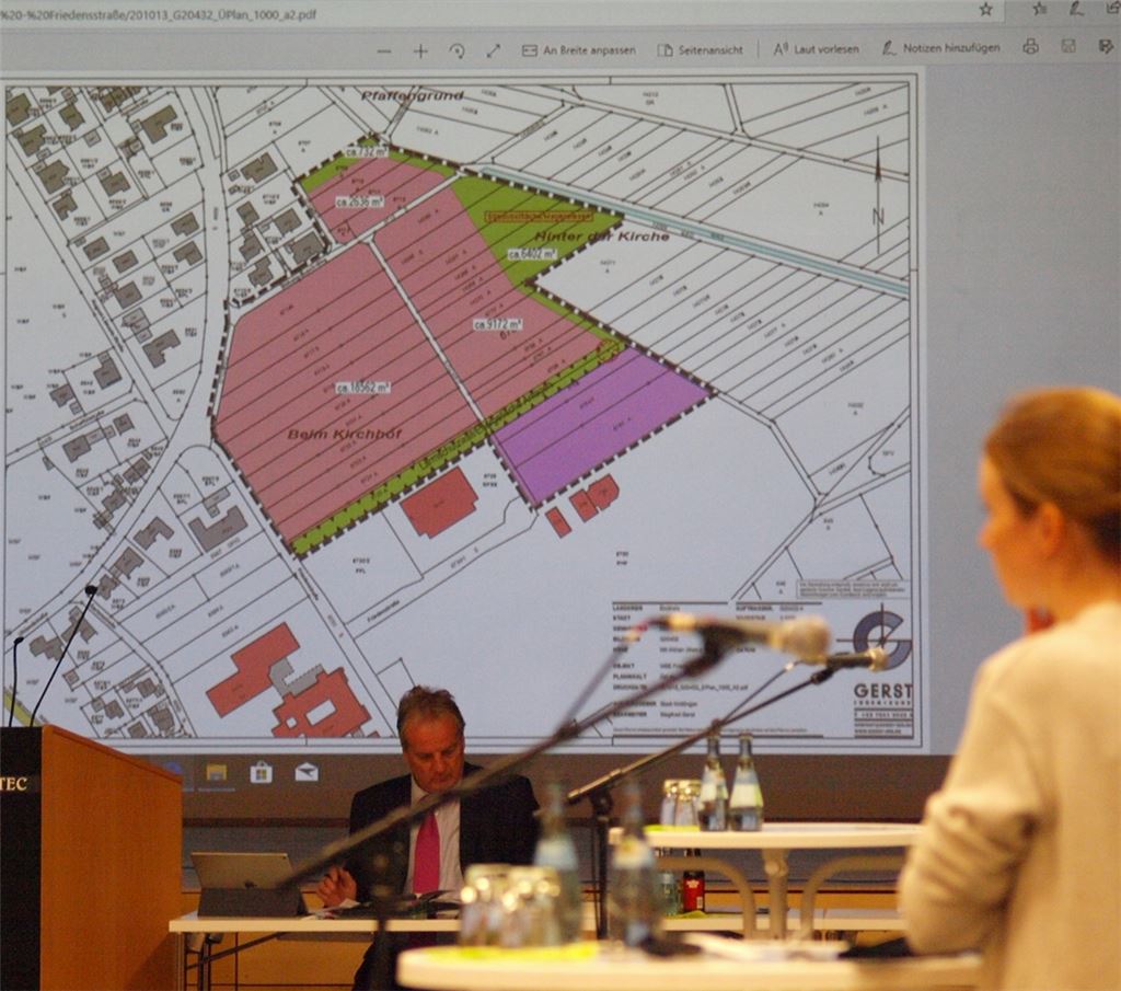 Im Knittlinger Gemeinderat werden die Pläne für ein neues, 4,5 Hektar großes Wohngebiet „An der Friedensstraße“ vorgestellt.Filitz