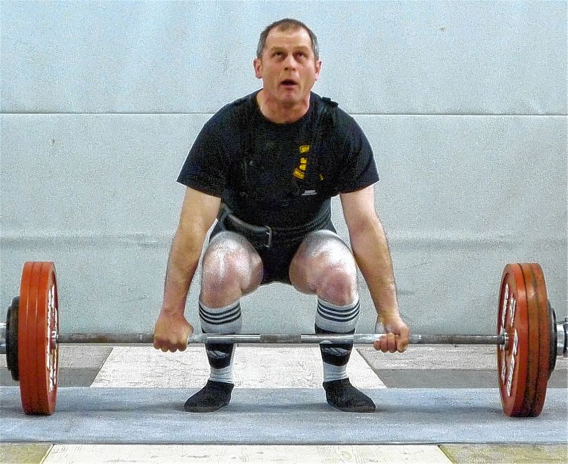 Im Kreuzheben schafft Ekkehard Enslin erstmals in seiner Laufbahn 200 Kilogramm. Foto: privat